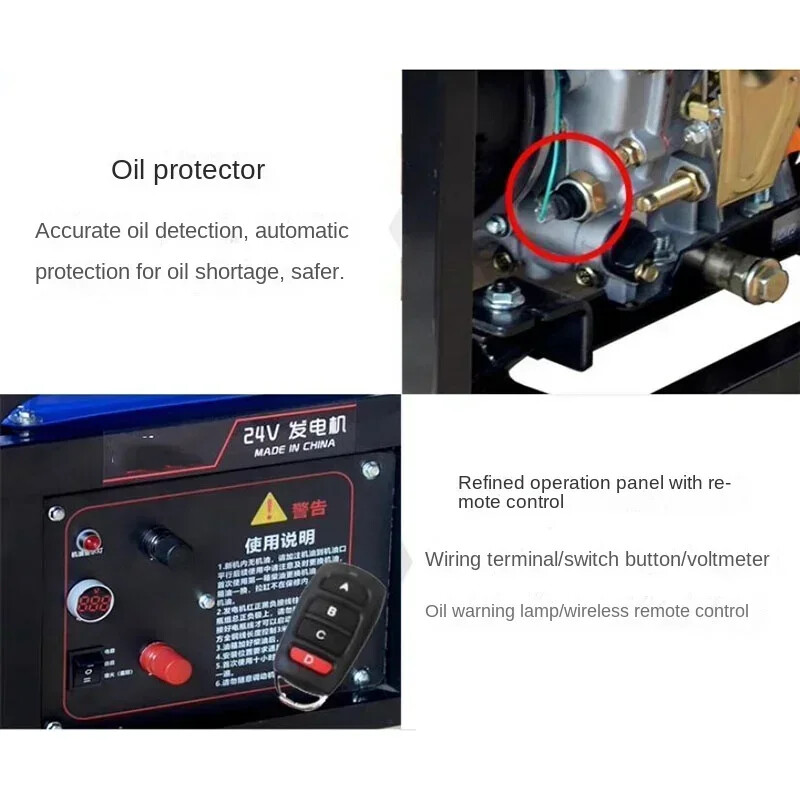 6KW 24V DC Generator 24V Diesel Generator Parking Air Conditioner Diesel
