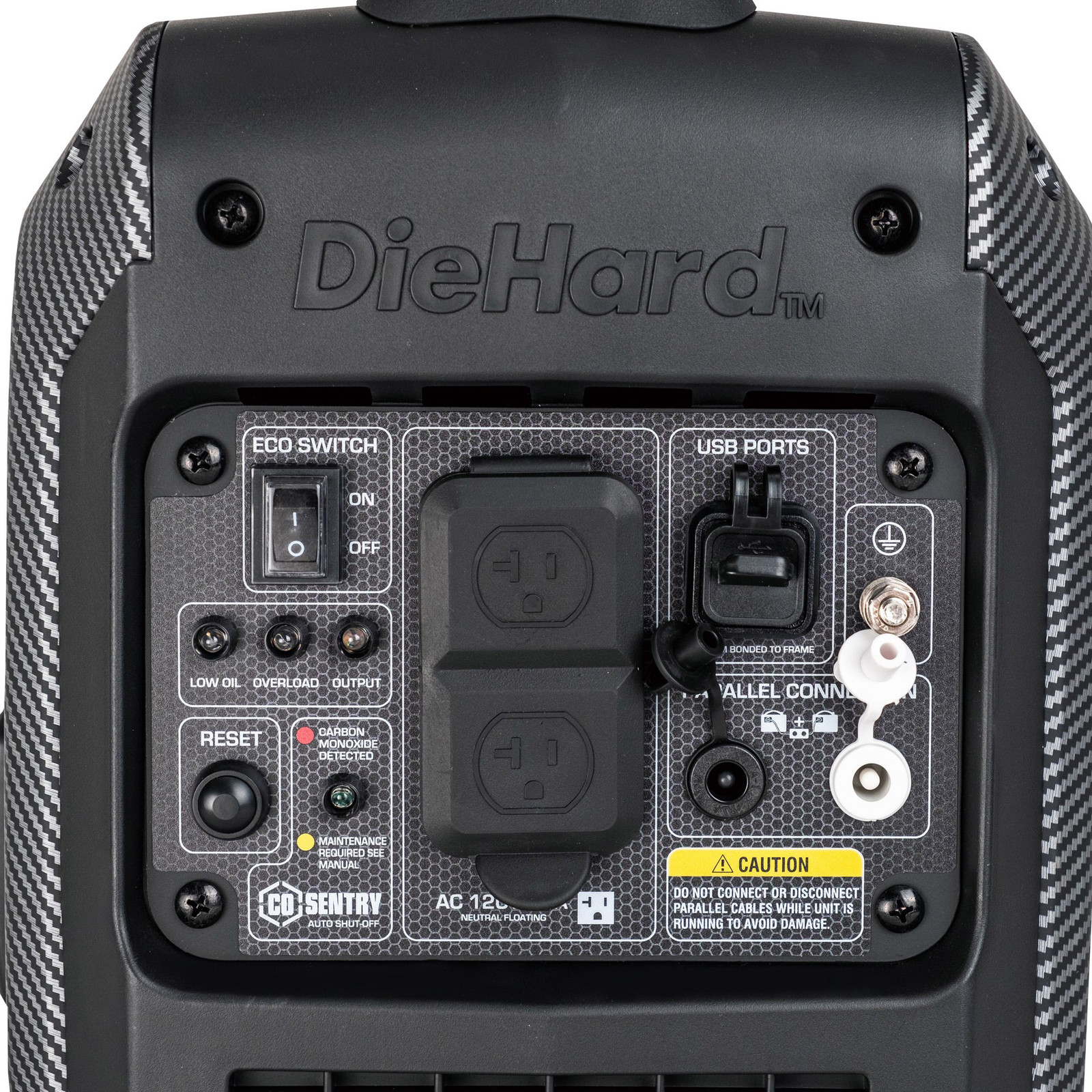 DieHard 2400W Inverter Generator 2000W Gas Portable CO Safe USB Quiet