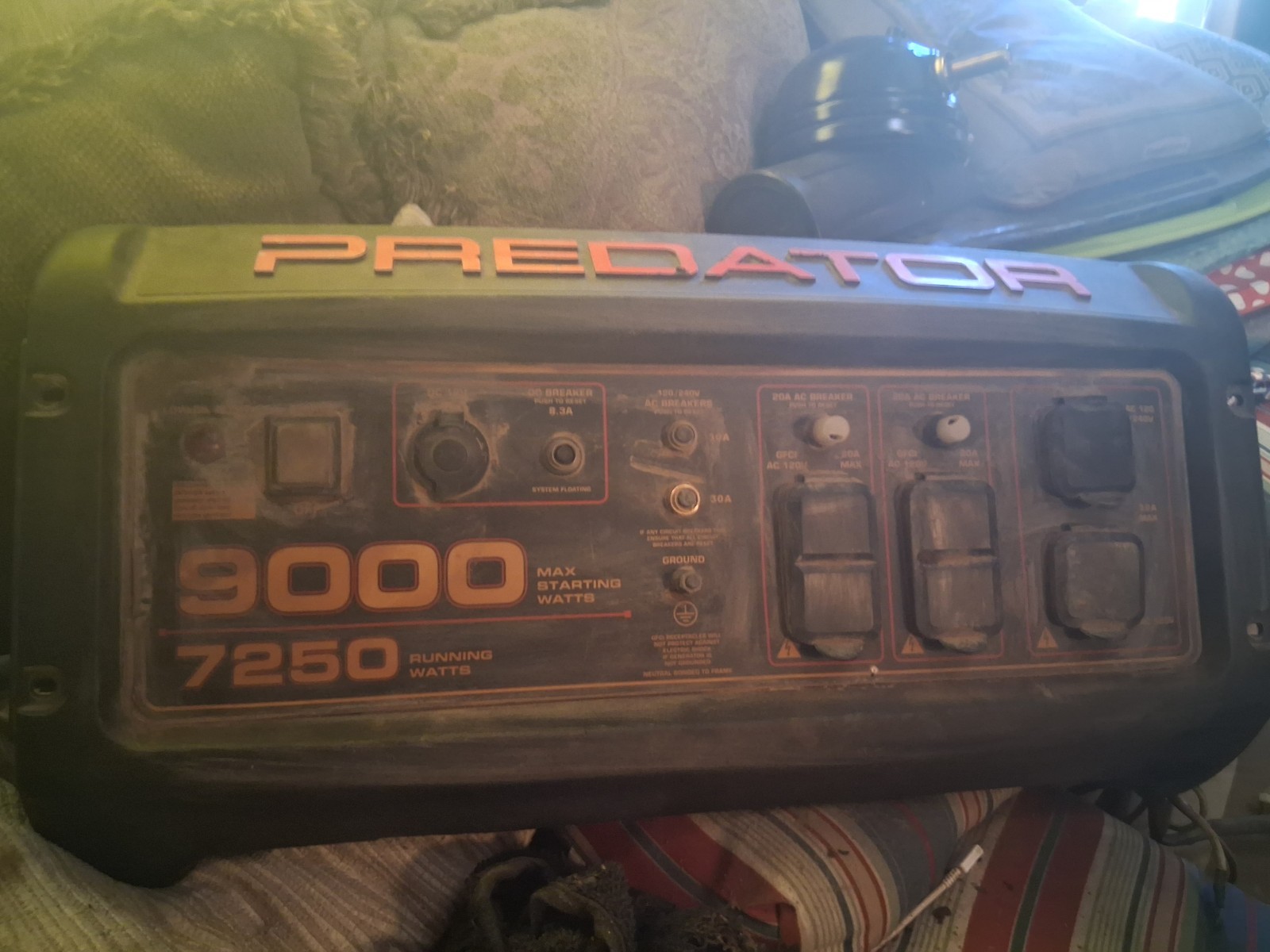 Predator generator 9000 Control/cover Panel Only