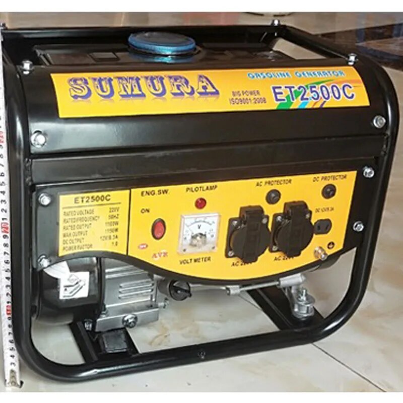1600W Portable Gasoline Generator Single-phase Outdoor Battery Car Generator