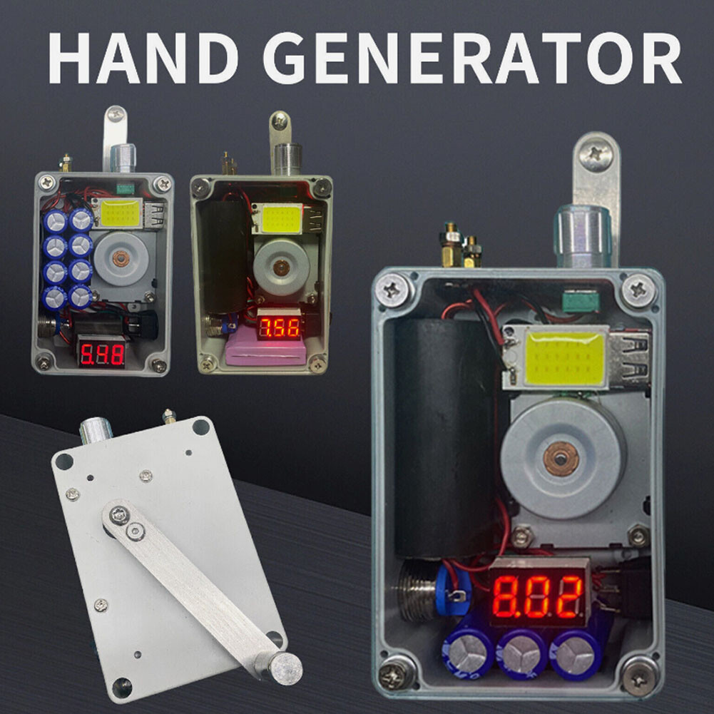 Portable Outdoor Hand Generator for Lighting Ignition USB Charging Emergency