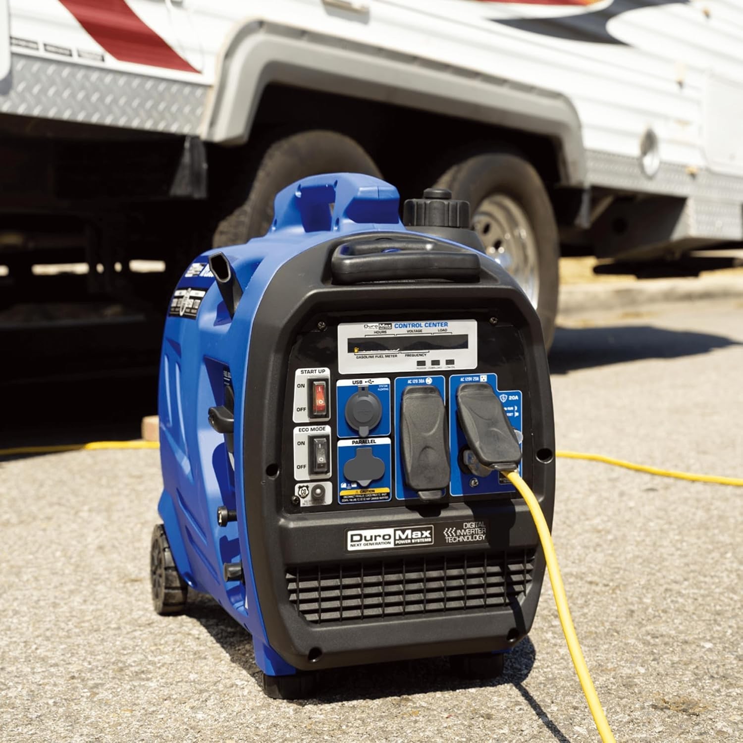DuroMax 2,300-W Quiet Portable Hybrid RV Ready Dual Fuel Gas Inverter Generator
