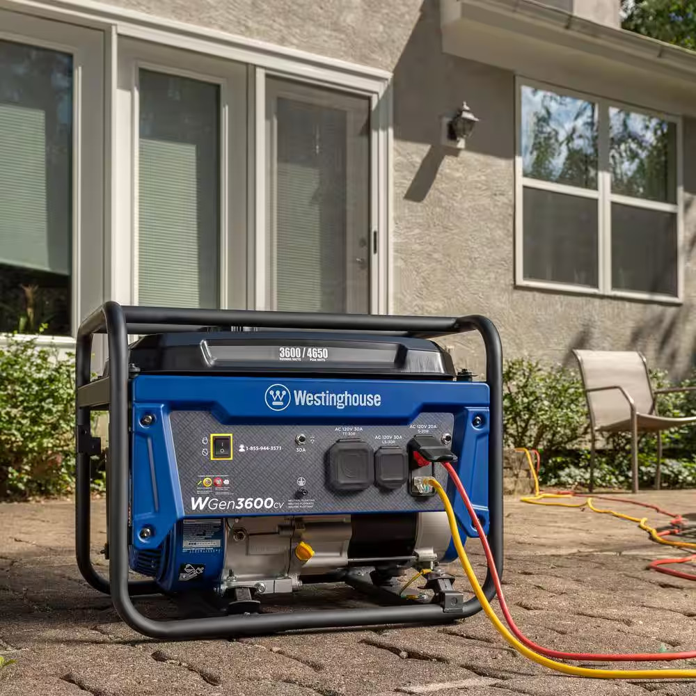 4,650/3,600-Watt Gas Powered Portable Generator with Recoil Start