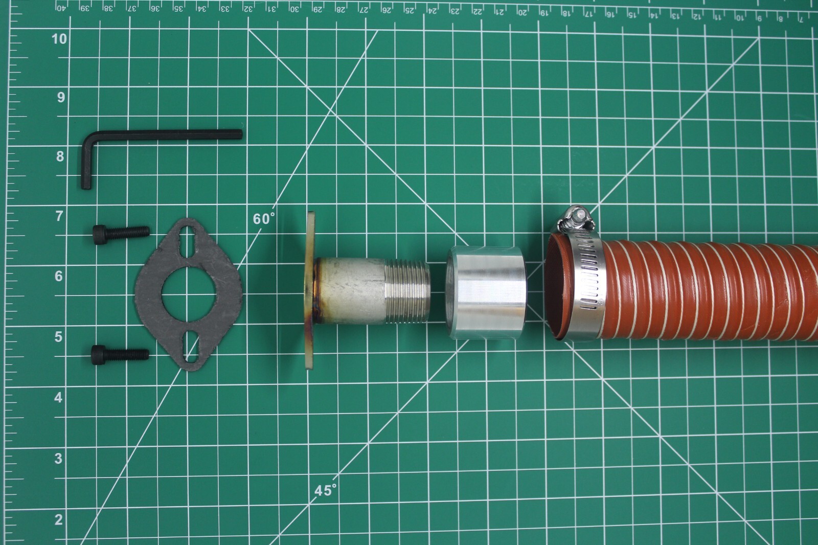 GenExhaust for Predator 5000 Generator 1.5″ silicone tubing exhaust extension.