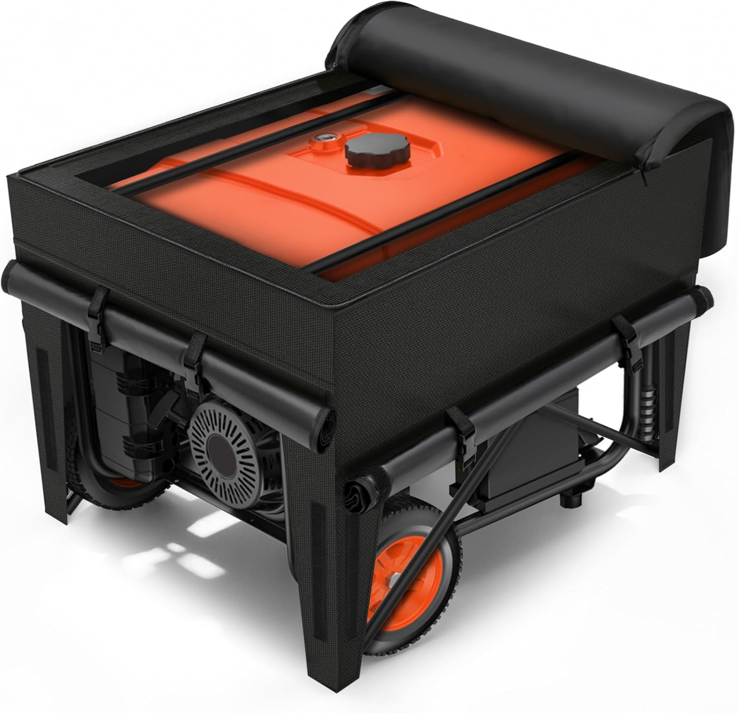 Waterproof All-Weather Generator Cover for 4000W-10000W Generators, Black