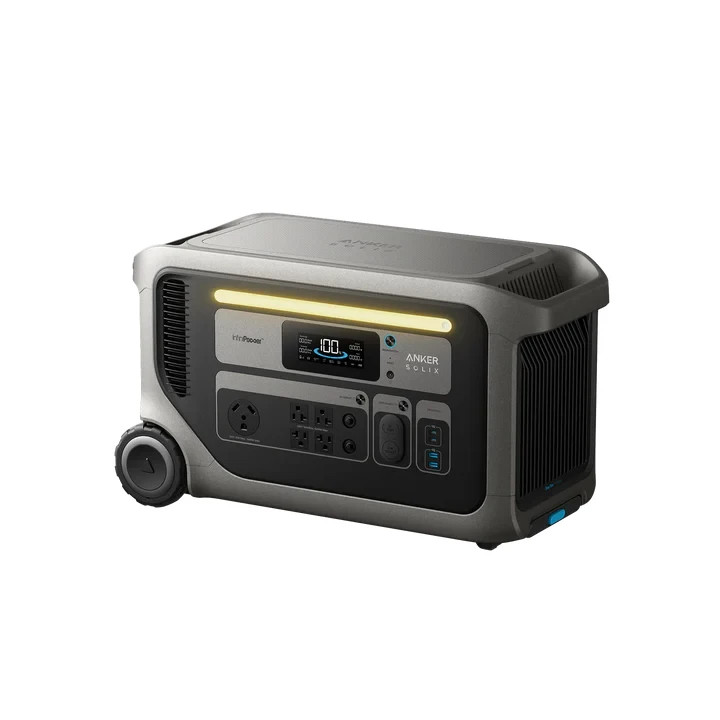 Anker SOLIX F3000 Black Portable Power Station with 2x 410W Rigid Solar Panel