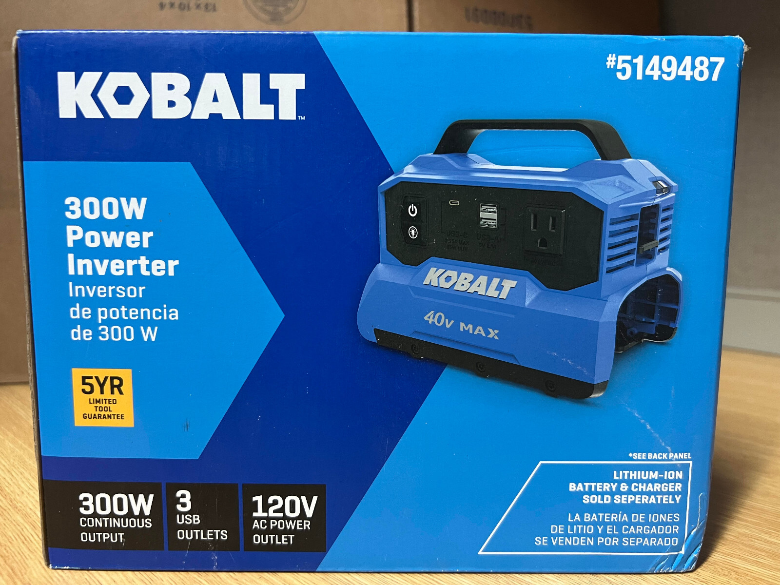 Kobalt Gen4 300-Watt Portable Power Station