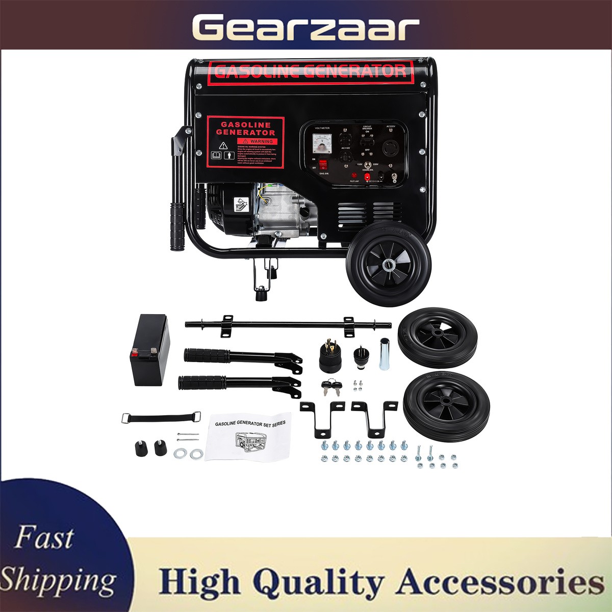 3.5KW 4 Stroke Portable Quiet Inverter Portable 110V/220V Gasoline Generator