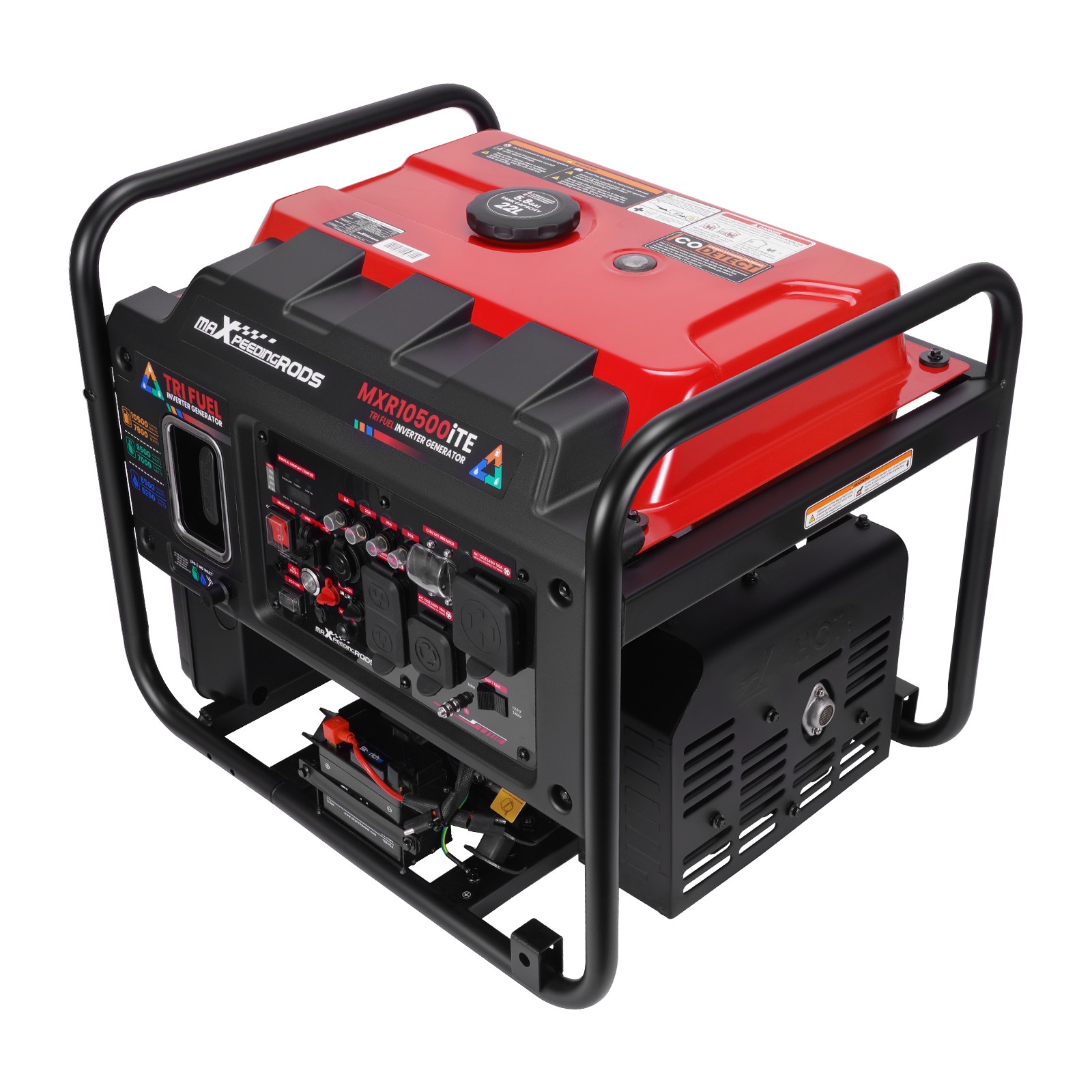 Tri-Fuel Inverter Generator 10500W Gasoline/LPG/NG 120/240V for Home Backup