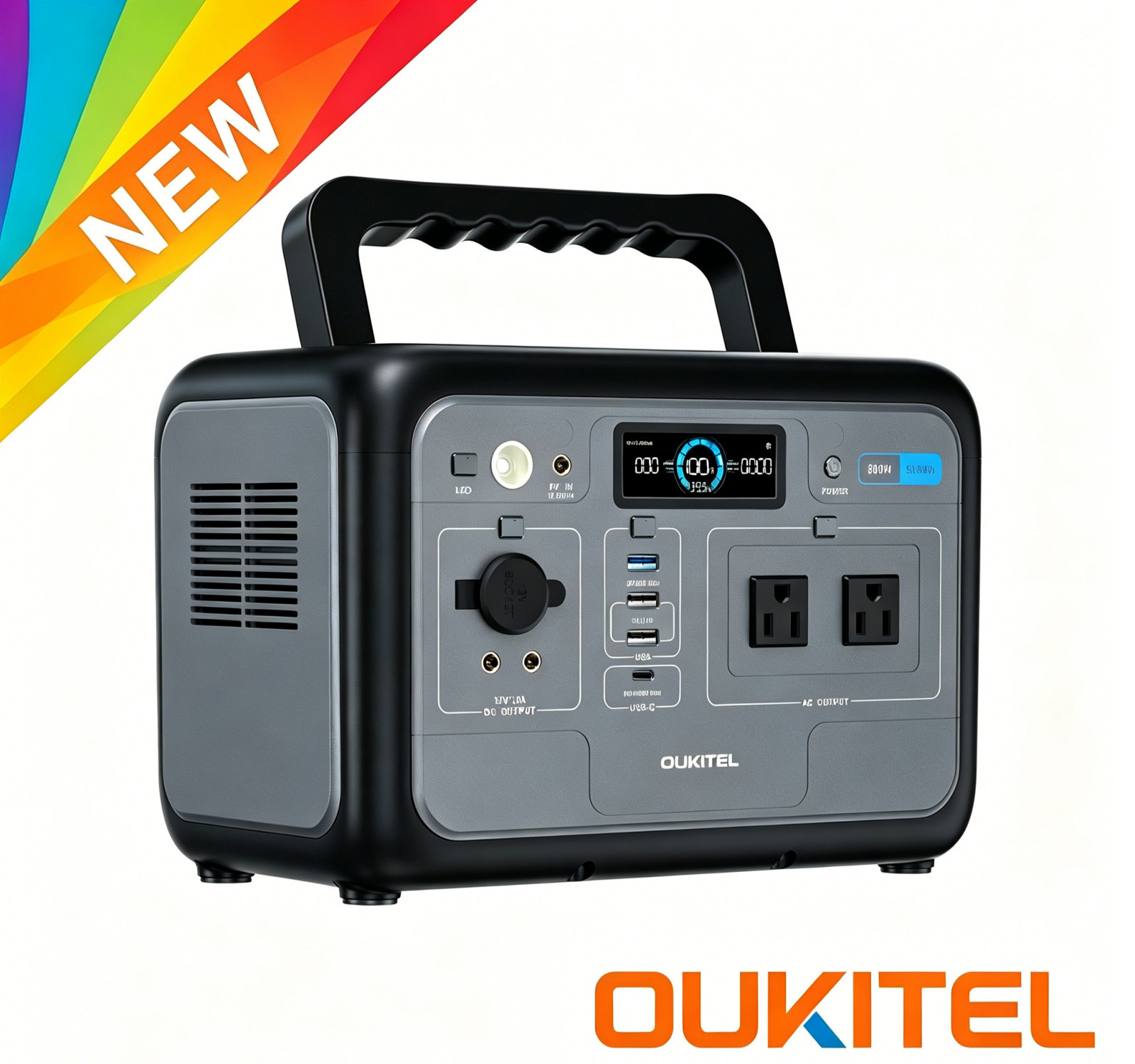 Portable Power Station 512Wh, LiFePO4 Battery, 800W Peak-1600W Generator Backup