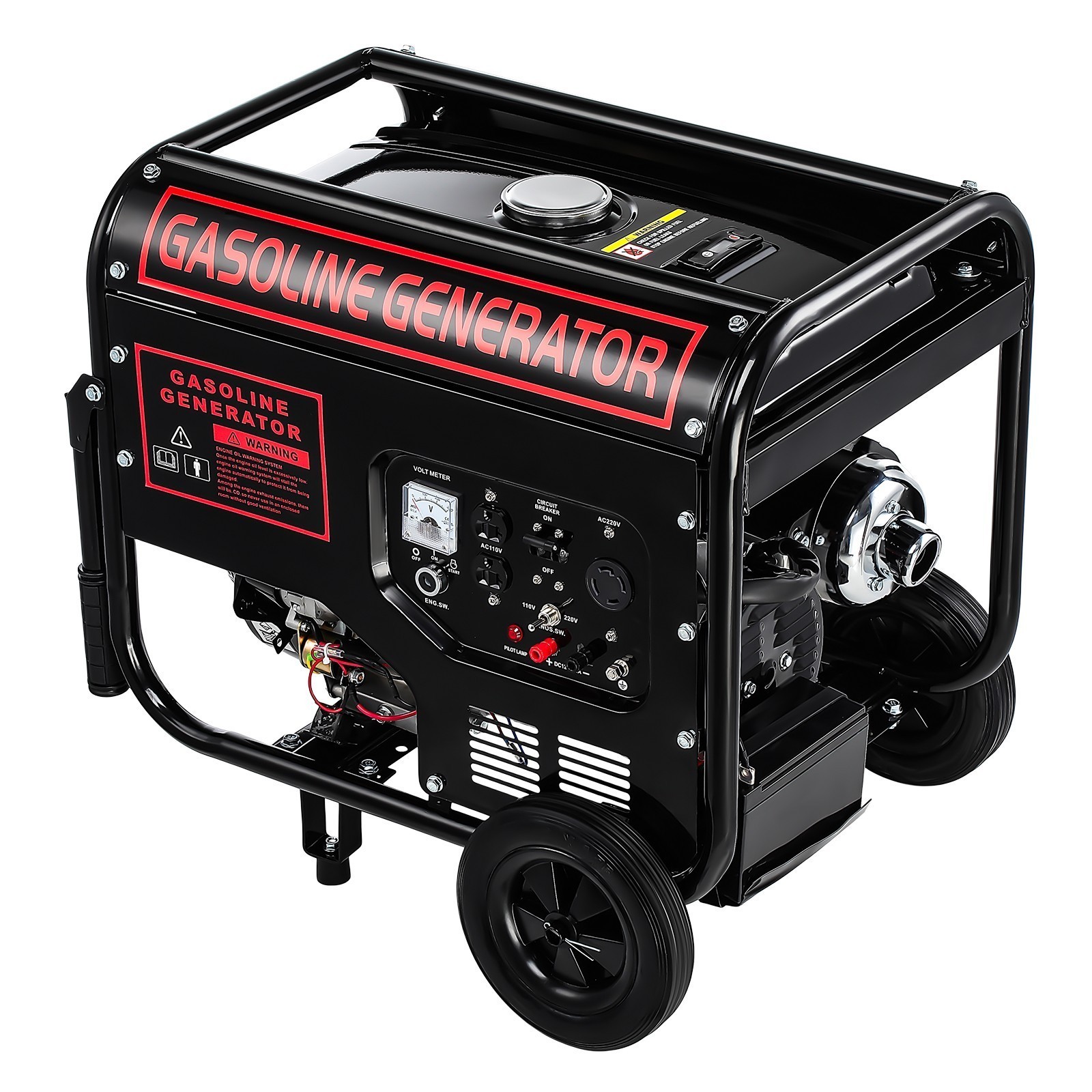 6000W Gas Inverter Generator Electric Start 110V 220V Generators Portable Quiet