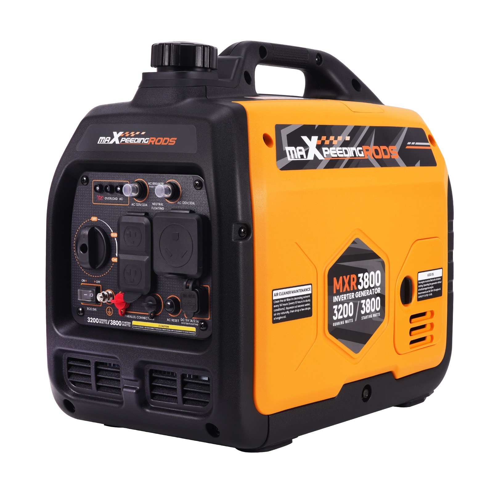 Gasoline 3.8KW Portable 21kg Inverter Generator Quiet 58dB Home Backup Emergency