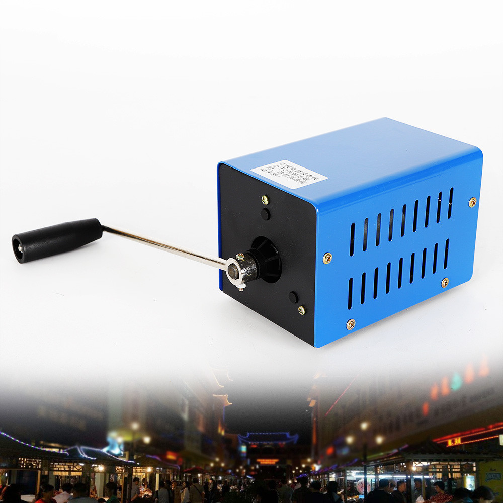Hand Crank Generator Dynamo Emergency Generator 12/15V USB Charging Portable