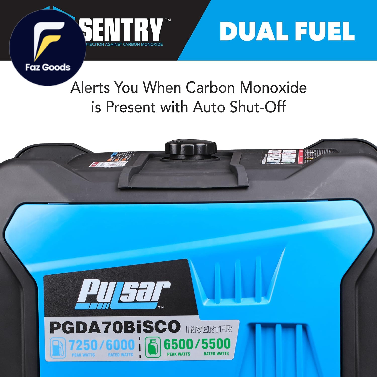 Pulsar 7,250-Watt Super Quiet Dual Fuel Inverter Generator with Remote Start