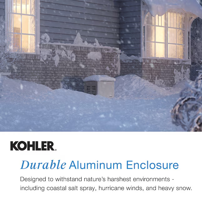 KOHLER 14RCA-QS6 14,000-Watt Air-Cooled Whole House Generator