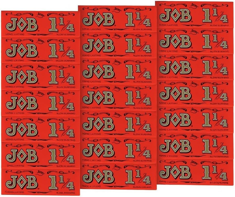 JOB Orange 1 1/4 Rolling Papers 24 Pack Slow Burning Tobacco Papers – US