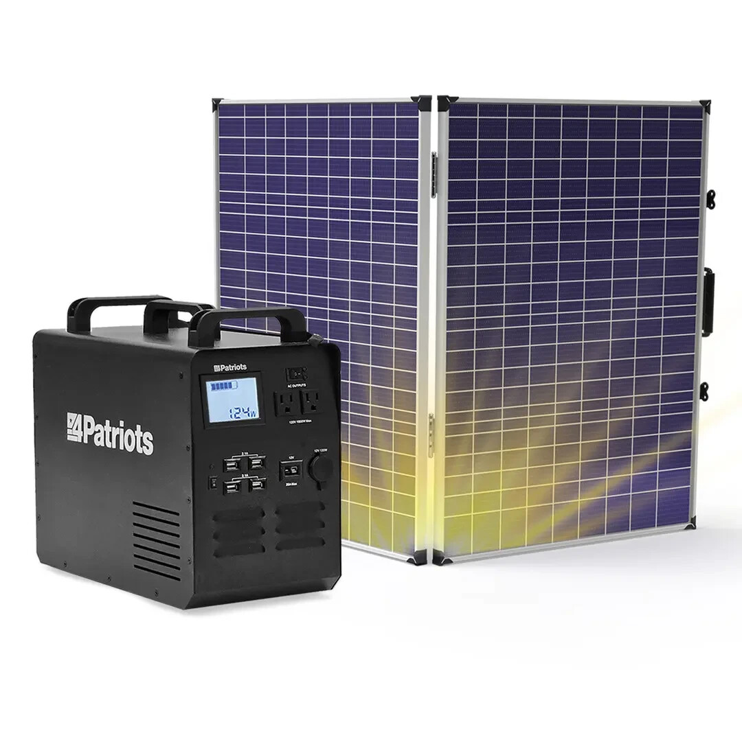 4Patriots Patriot Power 1500 Watt Solar Generator – Solar Panel Not included.