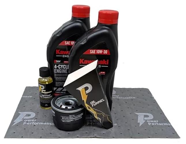 Power Performance 10W-30 Oil Change Kit for Kawasaki 49065-0721 (0736)