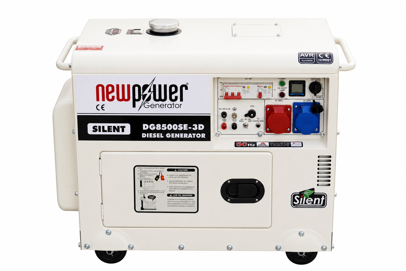 DG8500SE-3D Stromerzeuger 7kW 4-Takt Diesel Generator 230V – 400V