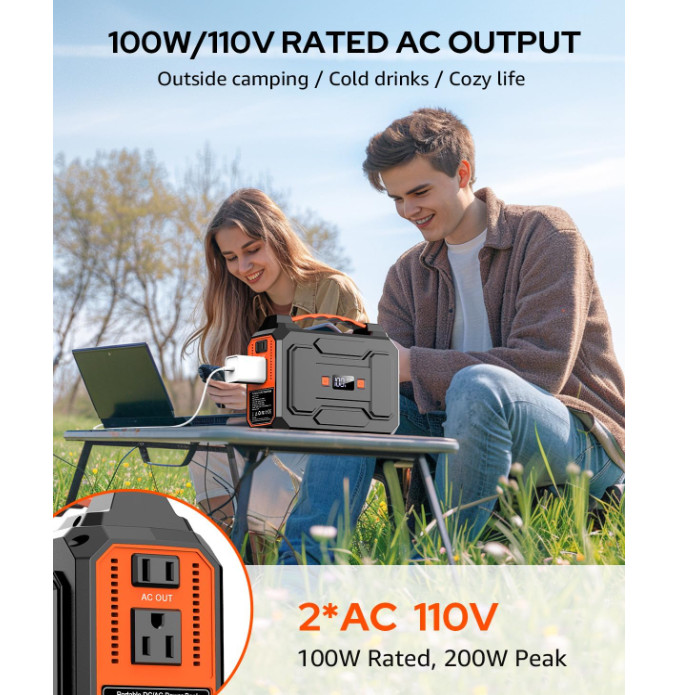 Generador Eléctrico Solar Portátil 200W para Camping y Aventuras. Nuevo