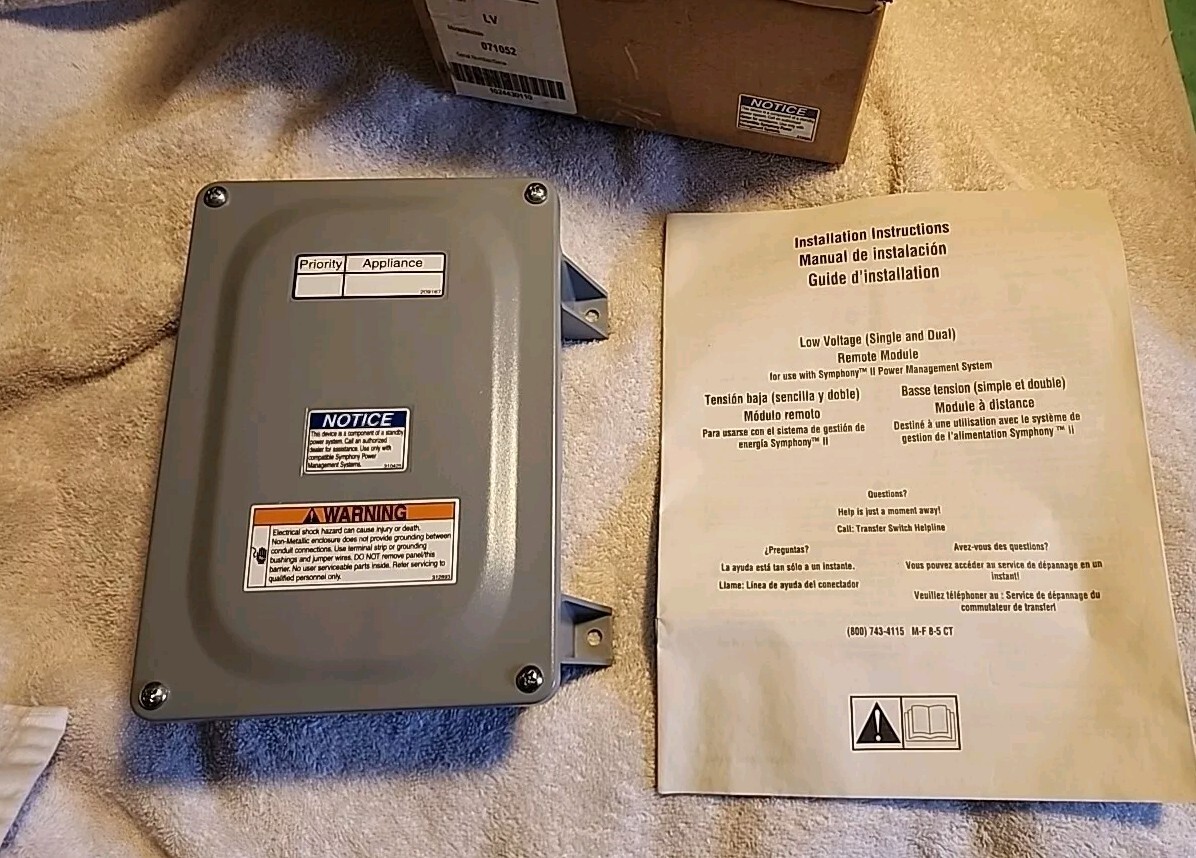 NEW Briggs & Stratton 071052 Low Voltage Module For Symphony Transfer Switch