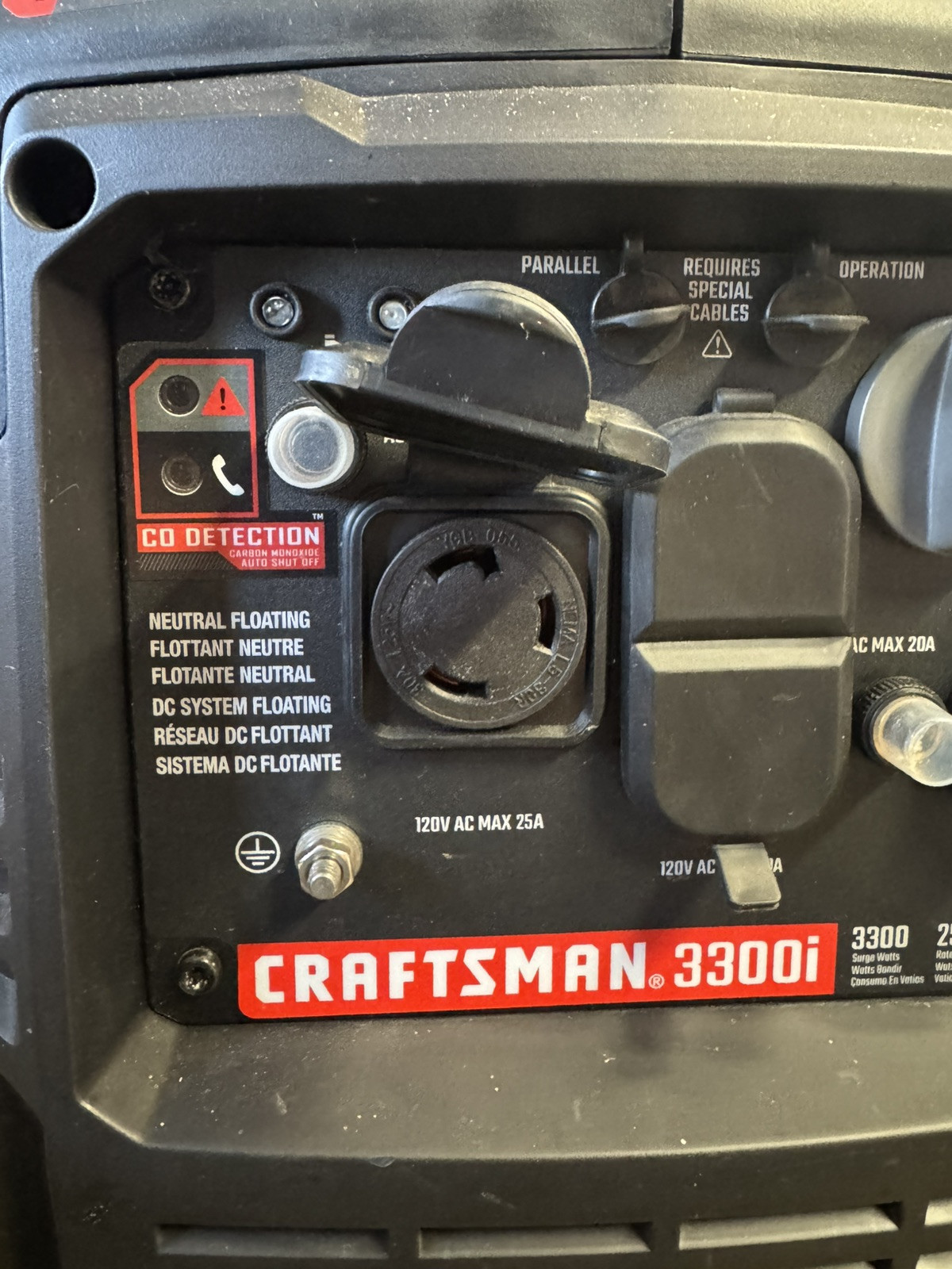 Craftsman 3300W Gasoline Powered Portable Inverter Generator