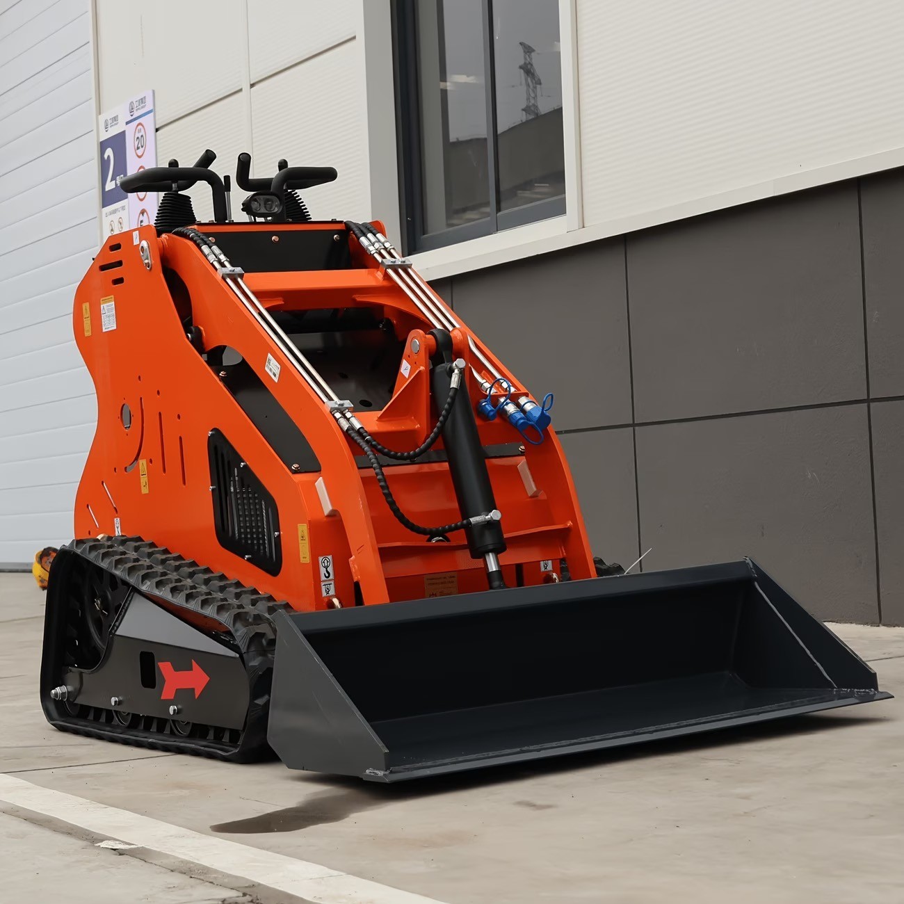 13.5HP Mini Skid Steer Loader Ride-On Tracked Crawler Dozer Farm Garden