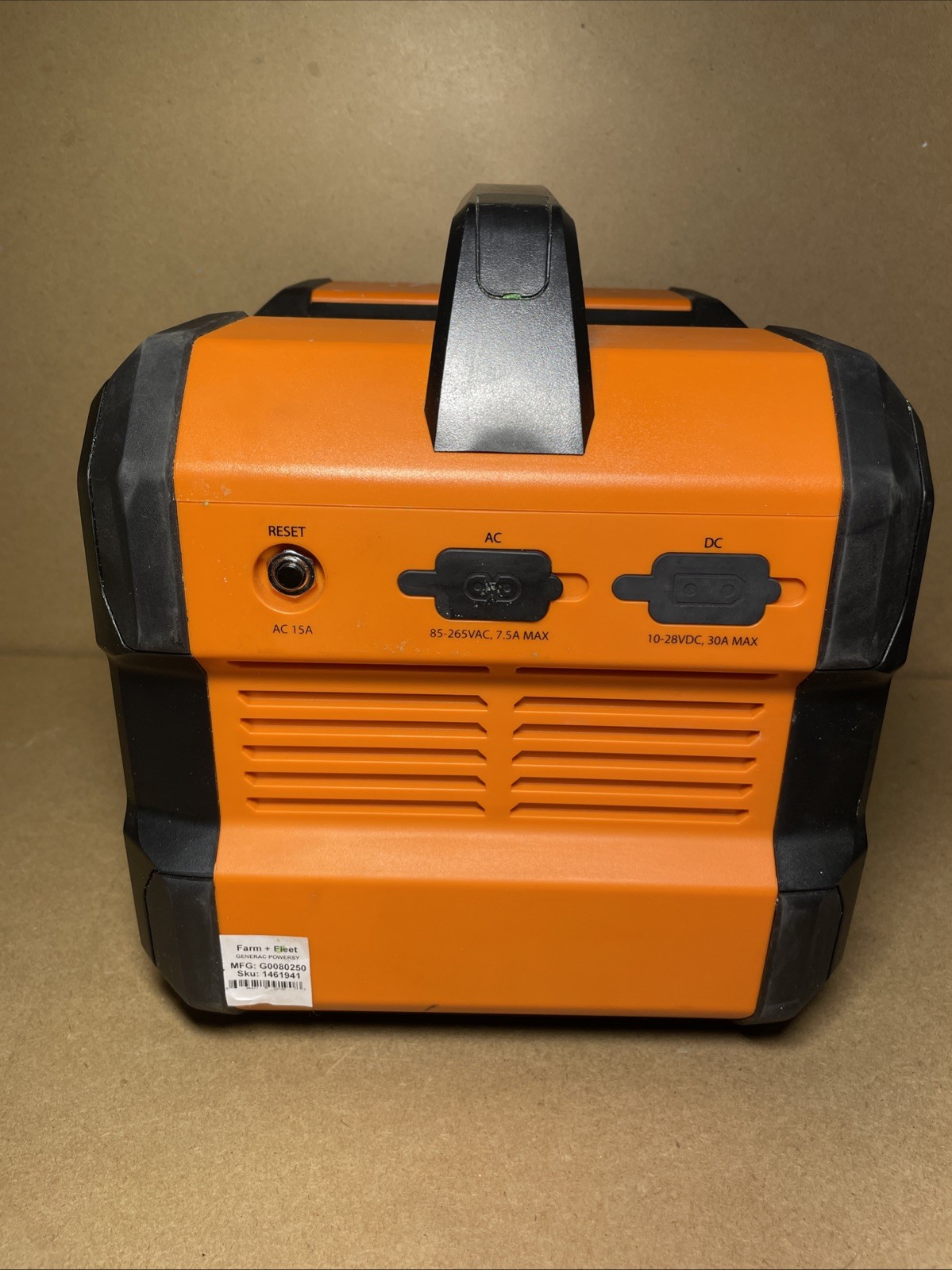 Generac GB1000 1600W Power Generator – G0080250 – No Box