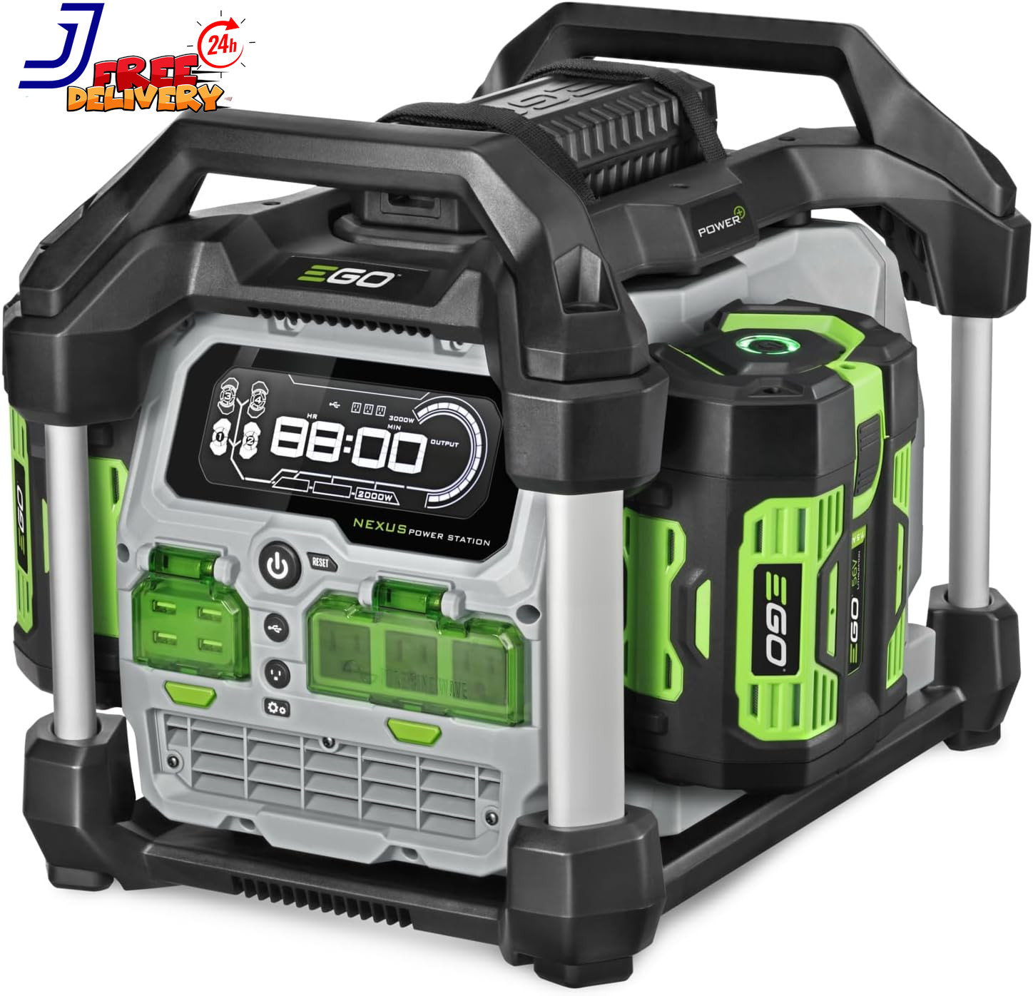 EGO POWER+ Portable Power Station 3000W Battery Powered Inverter Generator