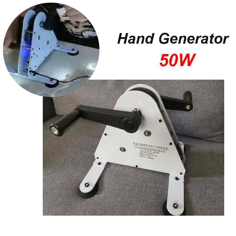 Portable Foot Pedal Generator Hand Crank Generator Fitness Power Spinning Bike