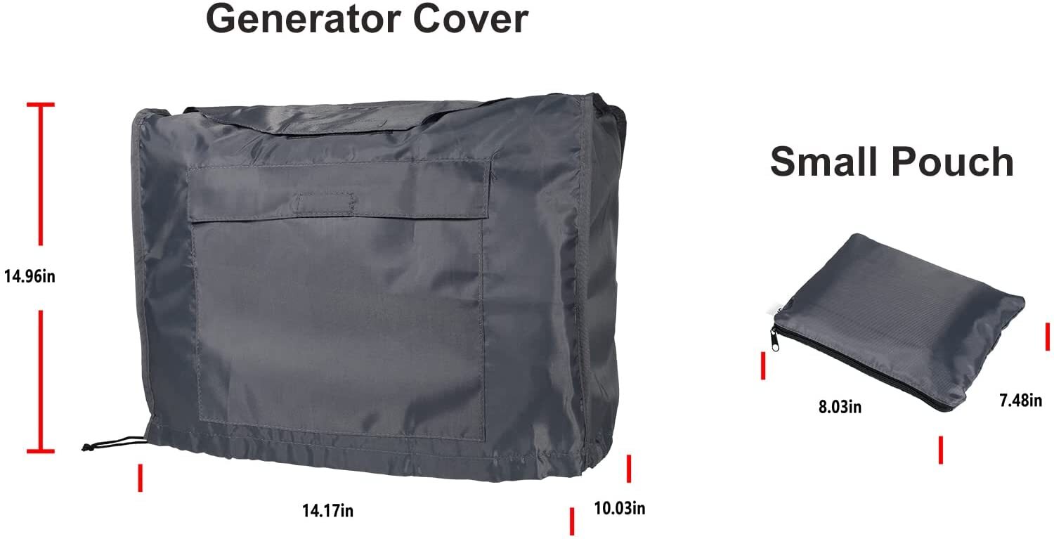 For Honda Generator Waterproof Generator Cover w/ Storage Pocket Eu2000i Eu2200i