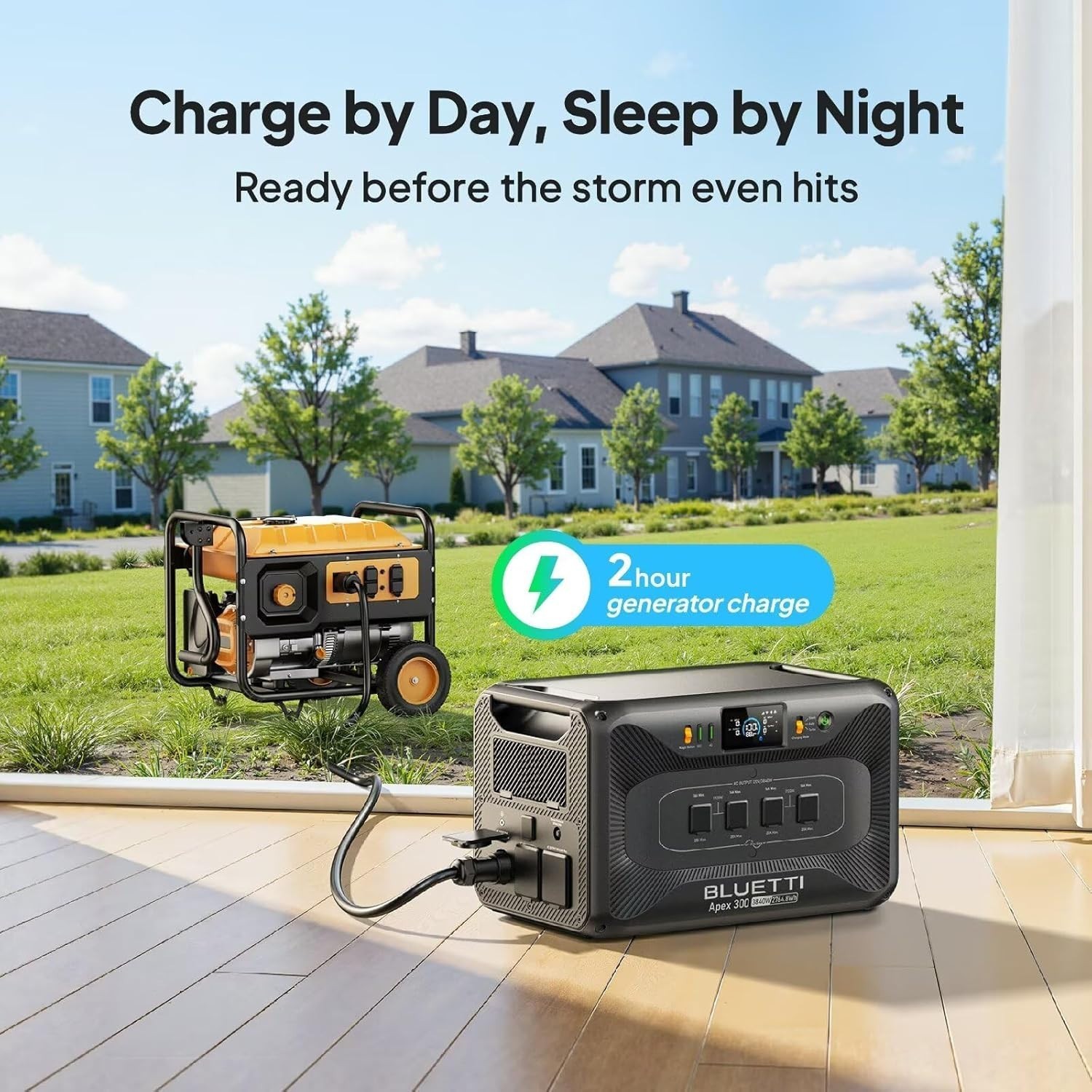 BLUETTI Apex 300+Hub D1 2764Wh LFP Portable Power Station Generator for RV
