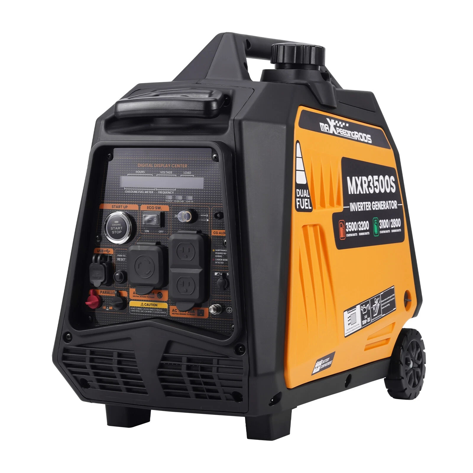 MXR Generator 3500 Watt Dual Fuel Inverter Quiet 30A RV Backup Remote Start