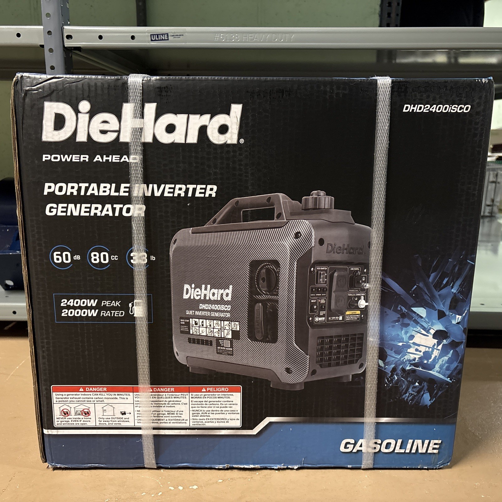 DieHard 2400W Gasoline Powered Inverter Generator w/ CO Alert