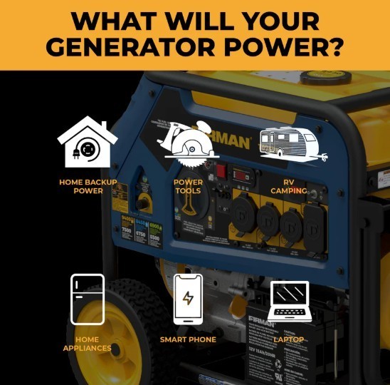 FIRMAN 7500Watts Tri Fuel Generator **MINT** **EXCELLENT CONDITION**