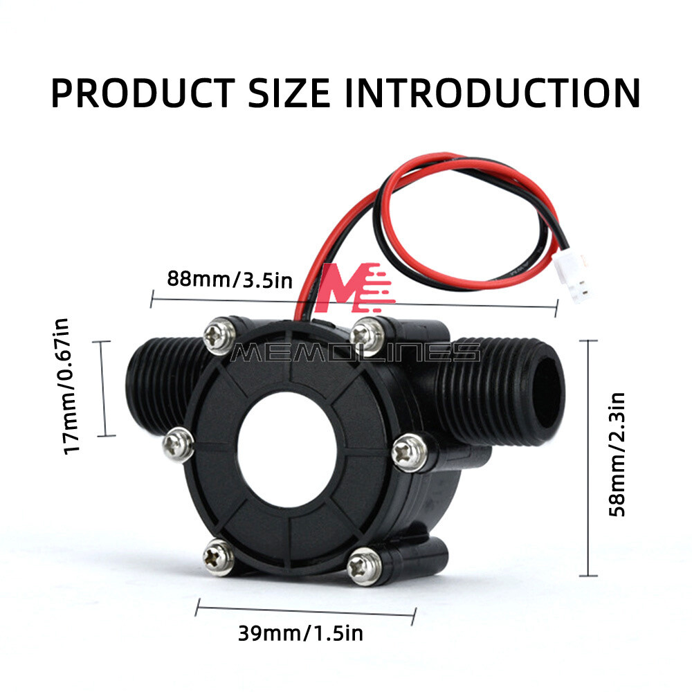 Water Flow Pump Micro Hydro Generator Turbine Flow Hydraulic Power Energy New