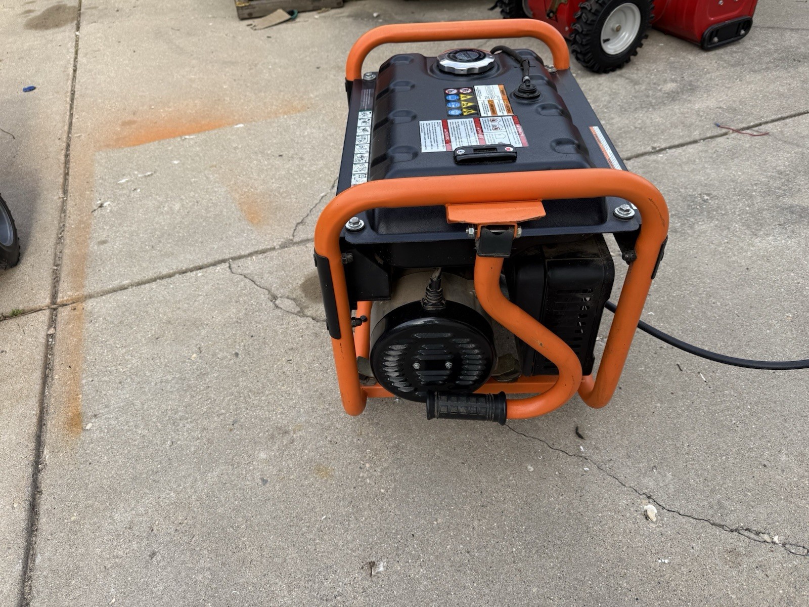 Generac GP3300 Tri-Fuel Power Generator w/ Wheels,Home Backup, Orange/Black