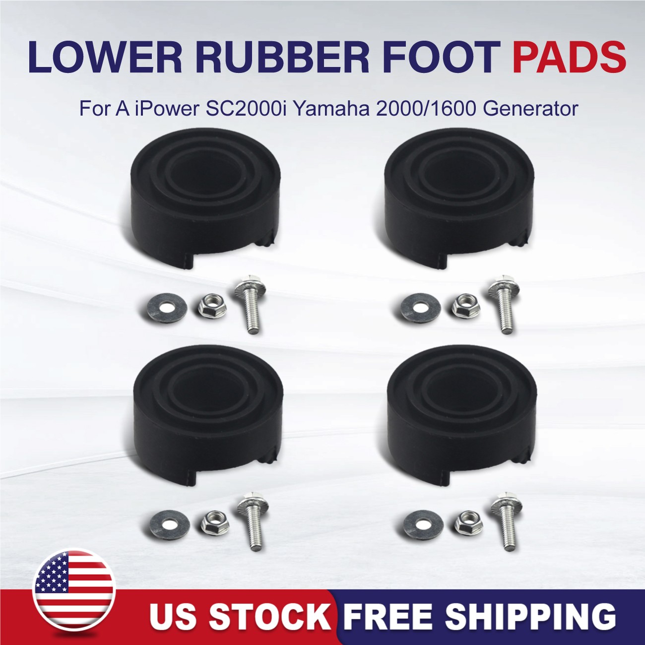 Lower Rubber Foot Pads For A iPower SC2000i Yamaha 2000/1600 Generator