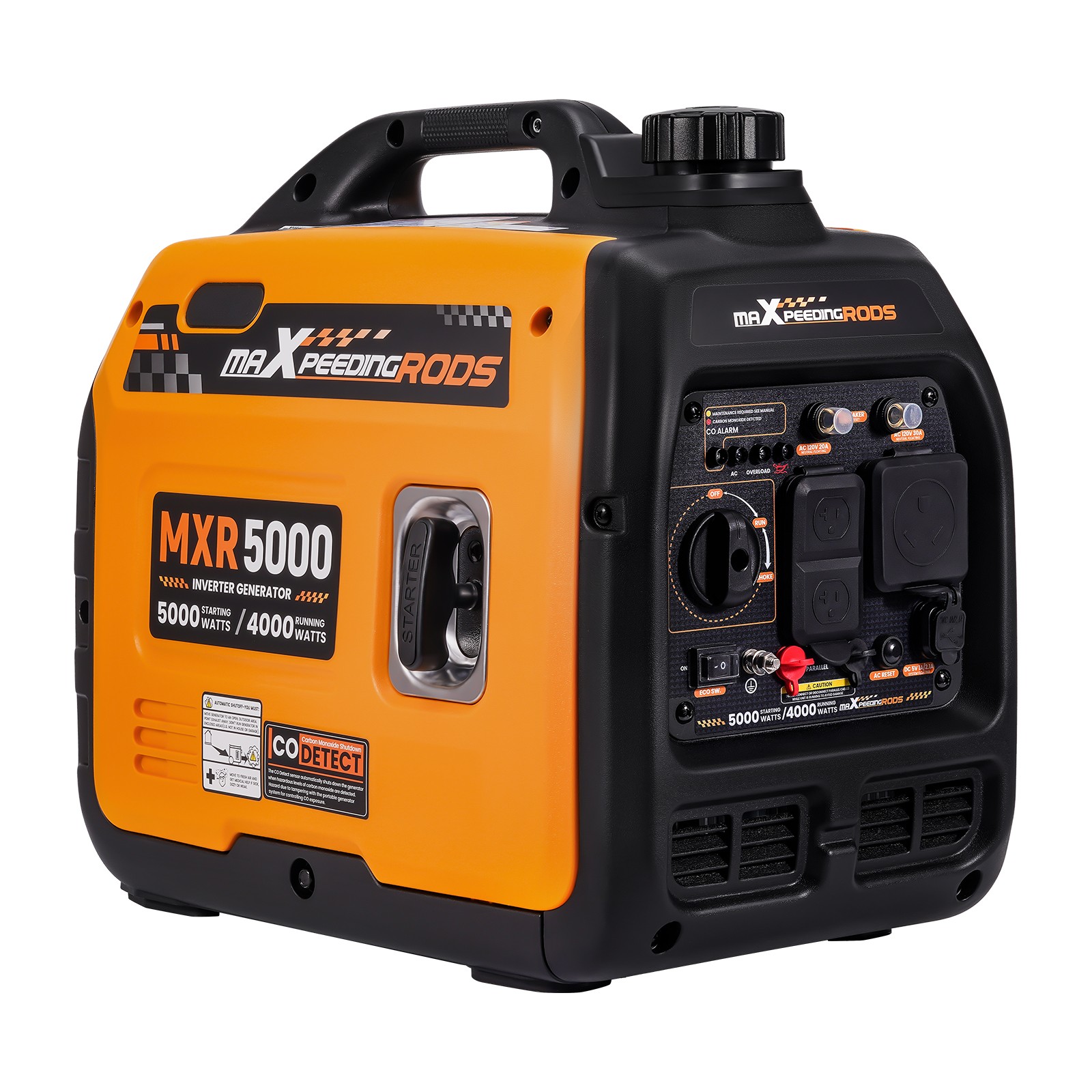 5000W Peak Recoil Start Generator – 60dB Quiet for Outdoor Weddings & Parties