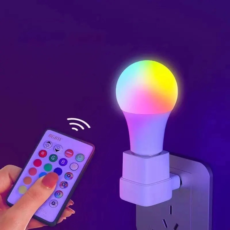 16 Colors RGB Bulb LED Multicolor Bulb E27 220V Household Lighting Dimmable 24 K