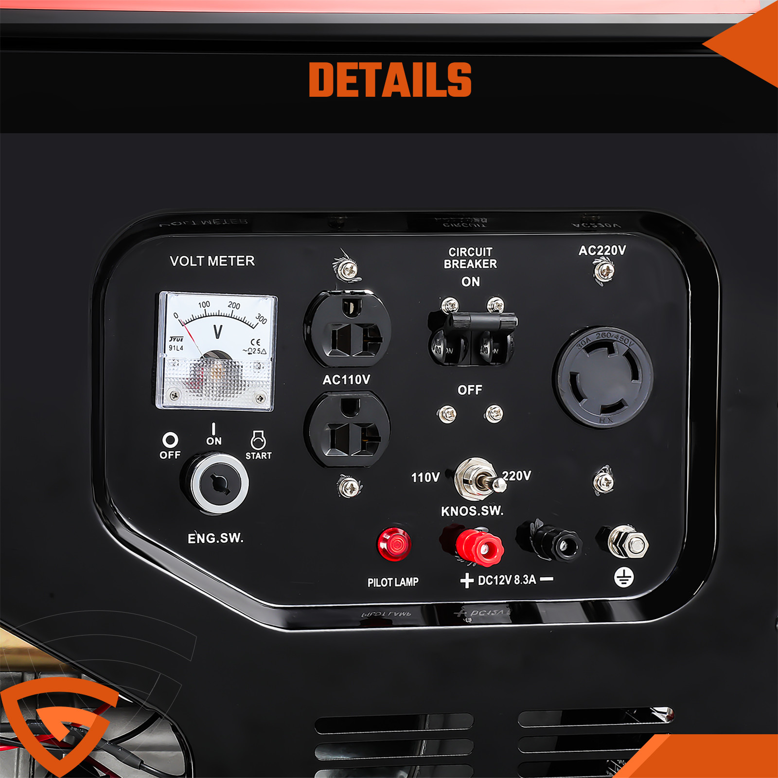 6KW Gas Inverter Generator Electric Start 110V&220V Generators Portable Quiet