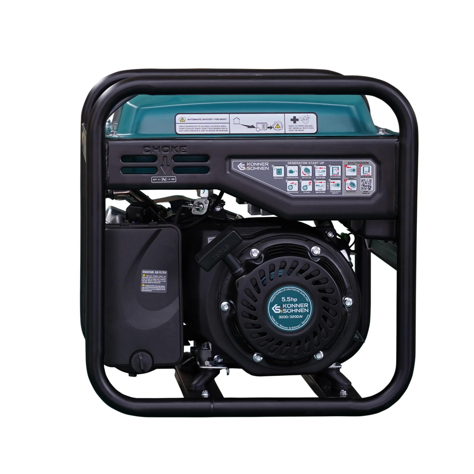 Könner & Söhnen KS 3200i CO portable household gasoline inverter generator
