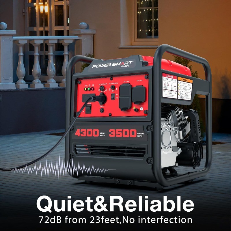 4300-Watt Portable Generator with Inverter Technology 3500W Rated 30 Amp