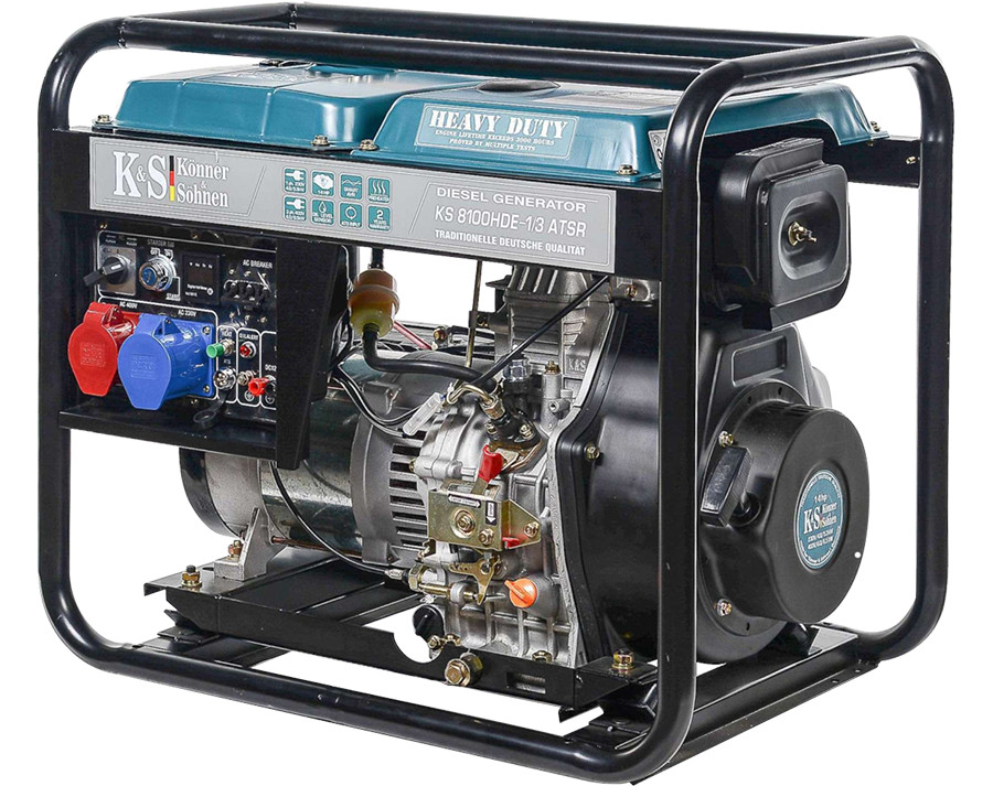K&S Emergency Generator 230V 400V Diesel Power 6.5kW Ats