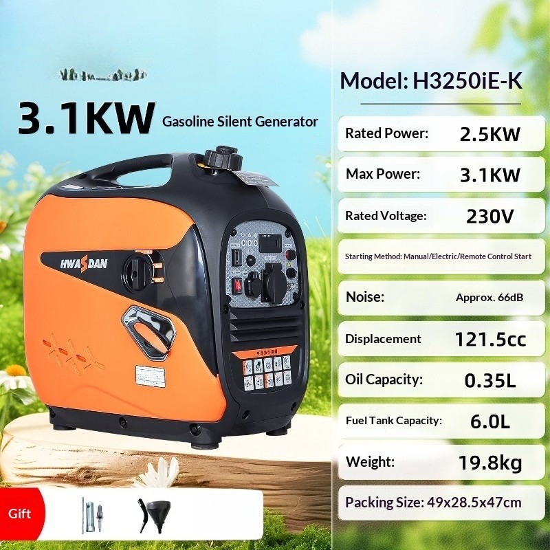 Portable Inverter Generator – Silent Gas Generator for Camping & Outdoor
