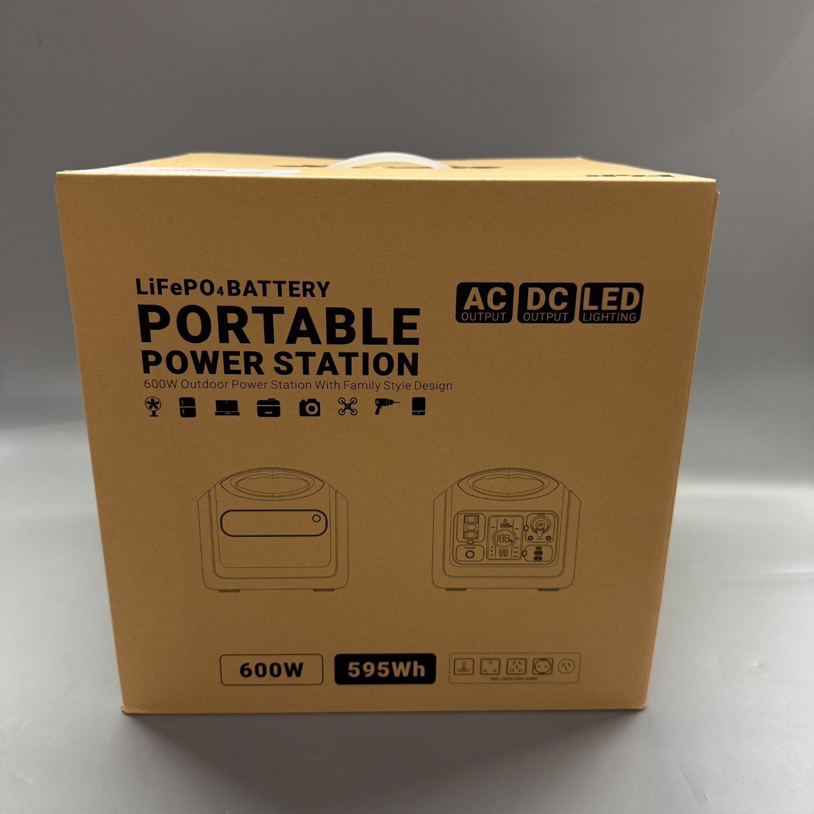 UNBEATABLE DEAL – F4P 600W PORTABLE POWER STATION – LiFePO4 BATTERY – HEAVY DUTY