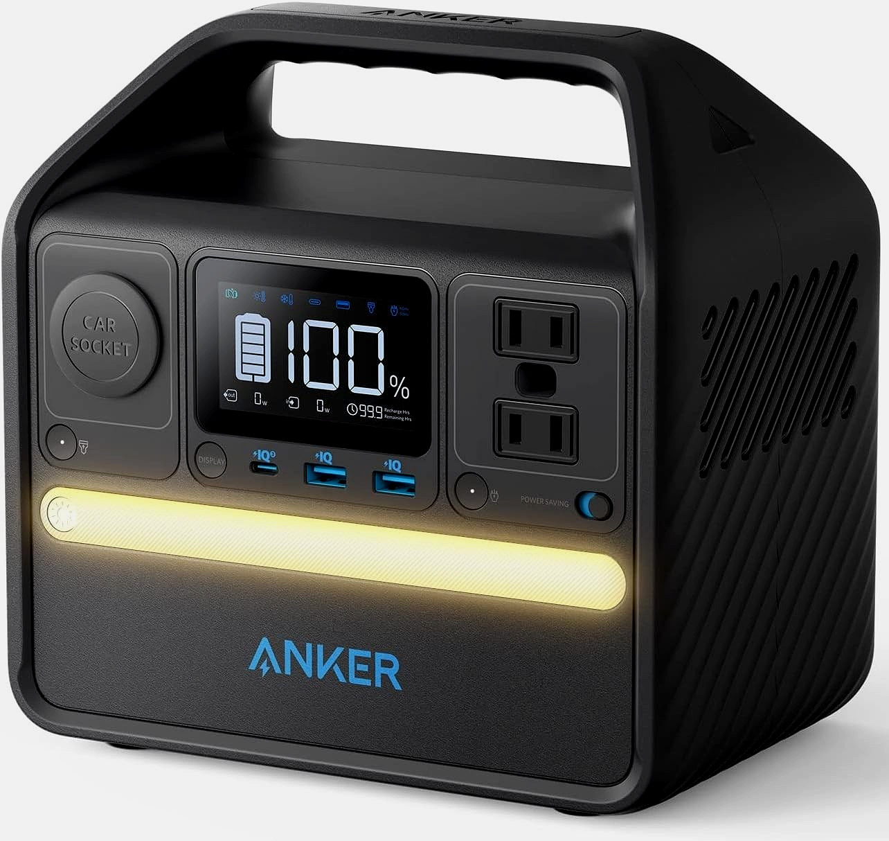 Anker 521 Portable Power Station Upgraded with LiFePO4 Battery, 256Wh 6-Port Pow