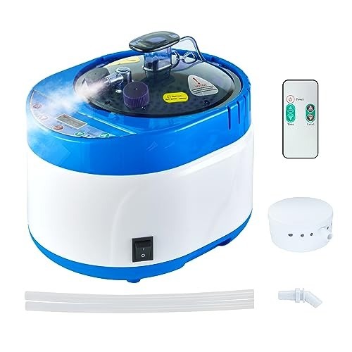 4L Portable Sauna Steamer & Steam Generator in Blue – Remote Control Spa Machine