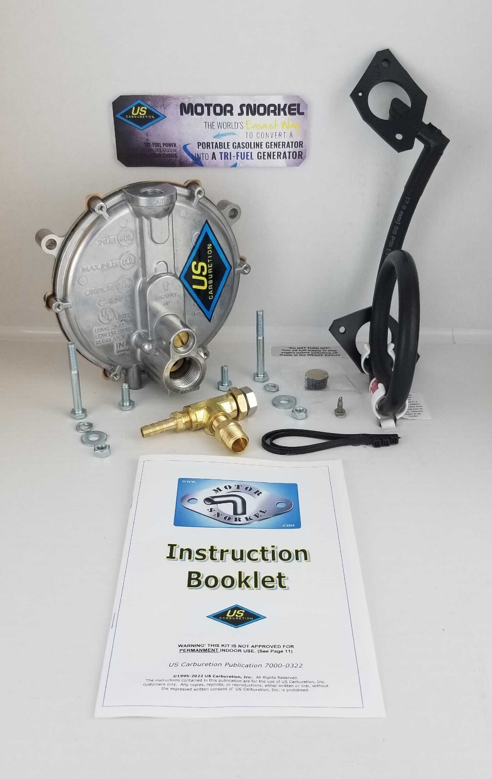 Honda GX620 MotorSnorkel Propane Natural Gas Generators Tri-Fuel Conversion Kit