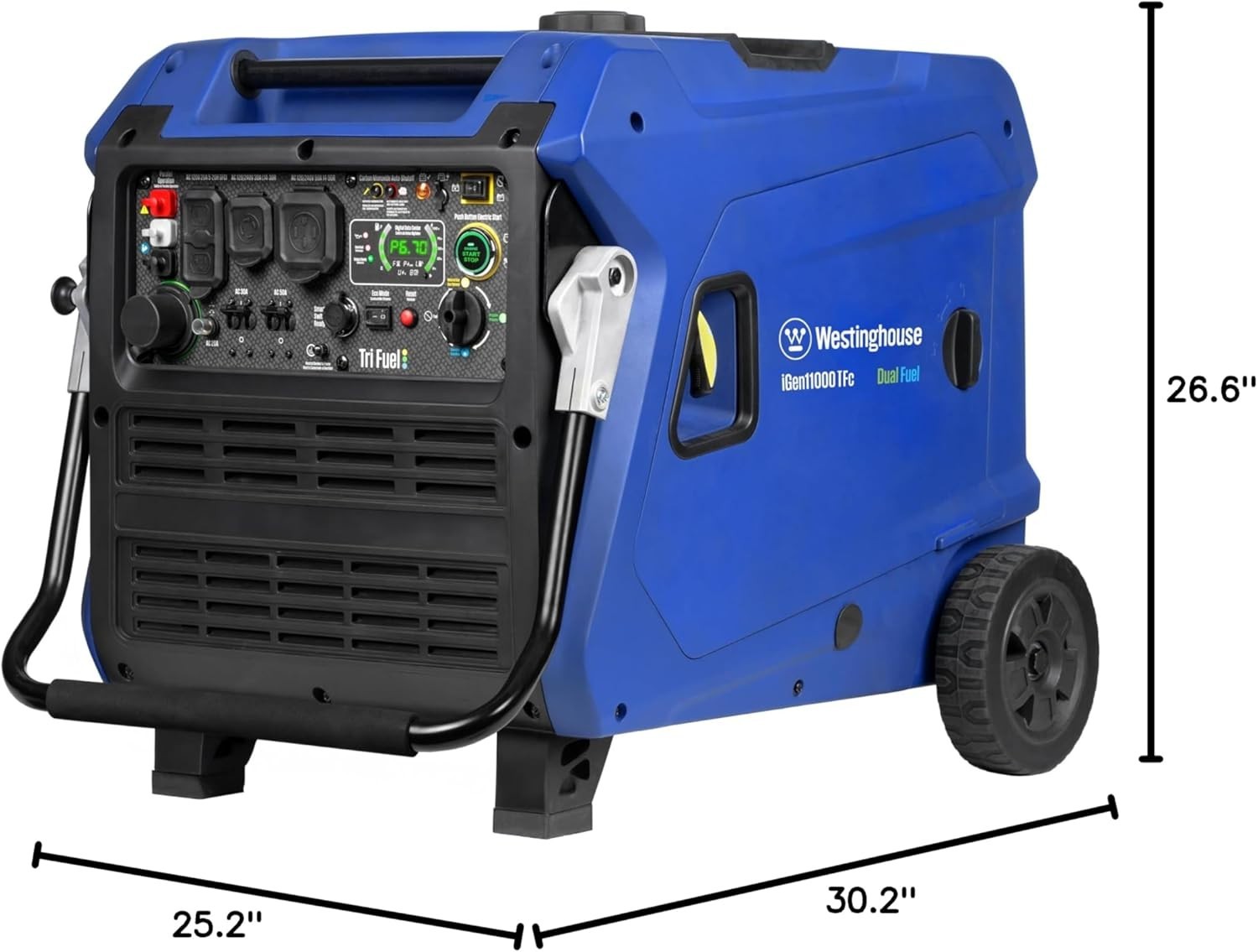 Westinghouse 12,000W Portable Tri-Fuel Inverter Generator Remote Start CO Sensor